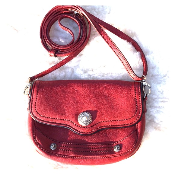 Brighton Handbags - Beautiful Brighton Cross body leather wallet Red